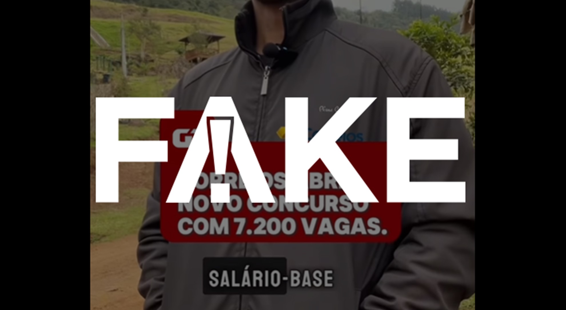 É #FAKE vídeo que anuncia concurso público dos Correios; trata-se de golpe