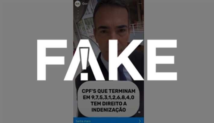 É #FAKE vídeo em que César Tralli recomenda link para resgatar R$ 7 mil usando CPF; trata-se de golpe