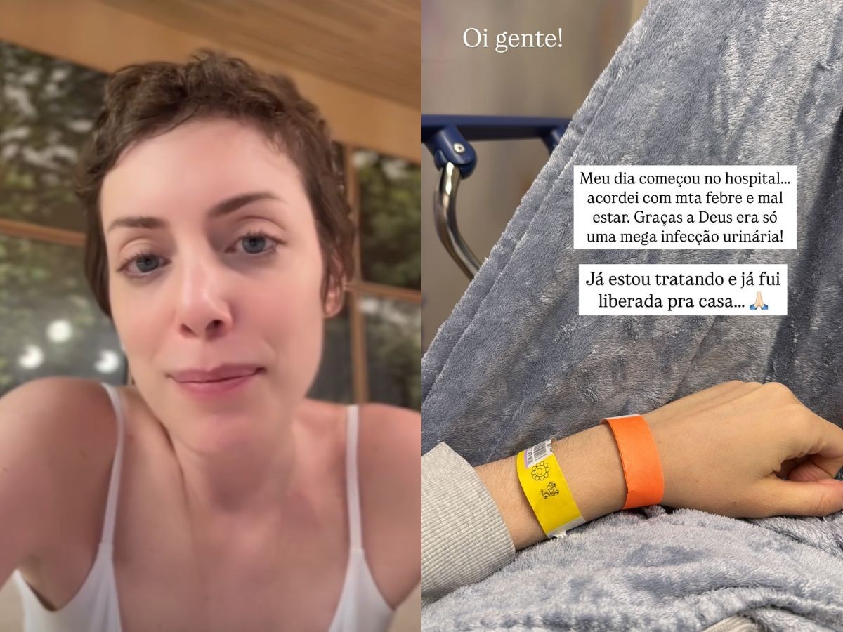 Fabiana Justus é hospitalizada e revela diagnóstico: ”Mega infecção urinária”