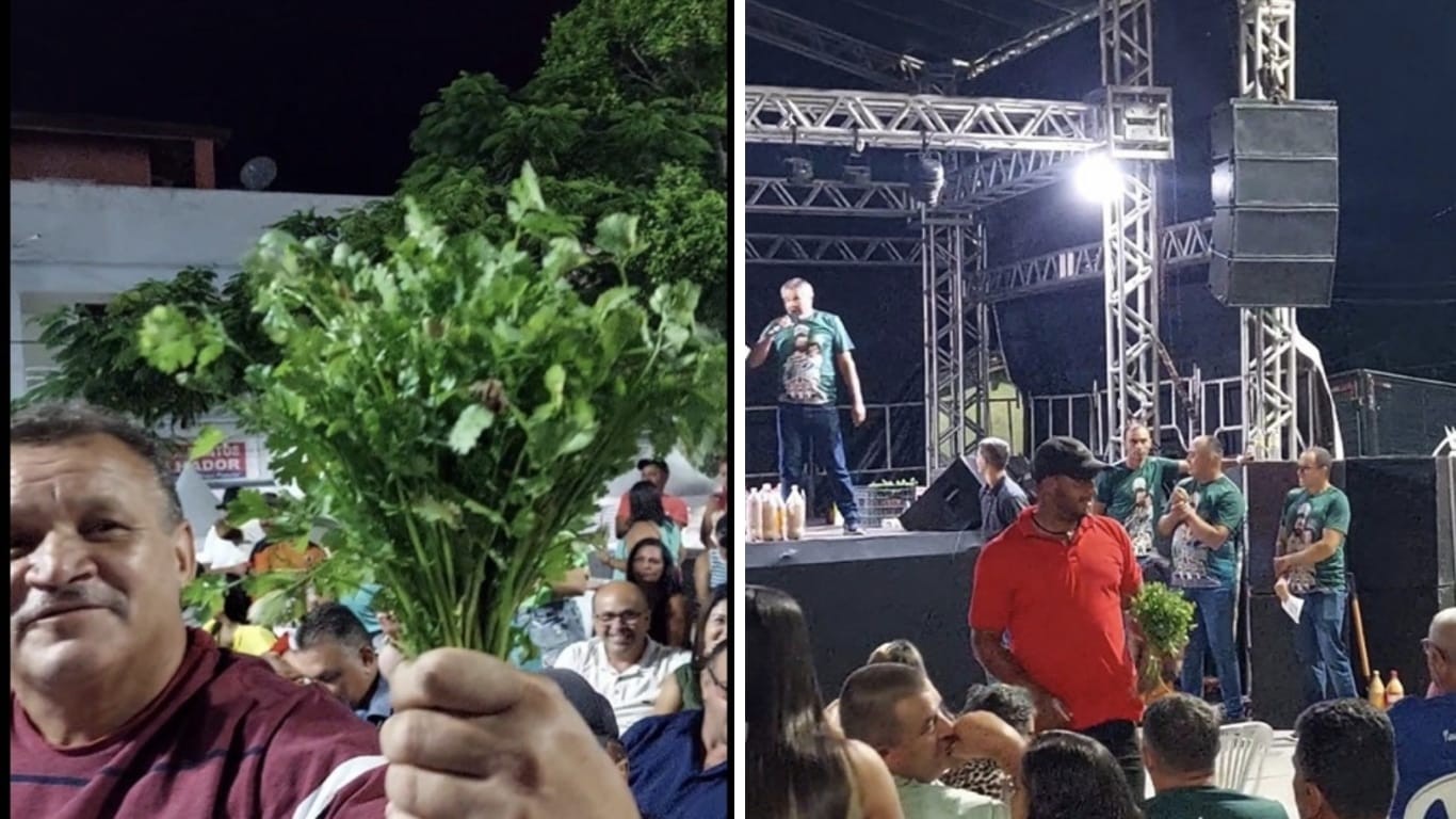 Morador compra ‘mói de coentro’ a R$ 810 em leilão da Festa de São José em Panelas e vídeo viraliza