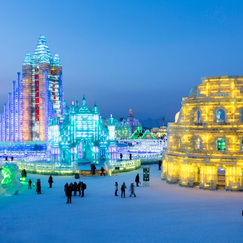 Todos os anos, esta metrópole chinesa se transforma em uma “cidade de gelo”