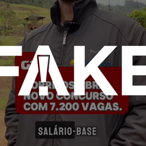 É #FAKE vídeo que anuncia concurso público dos Correios; trata-se de golpe