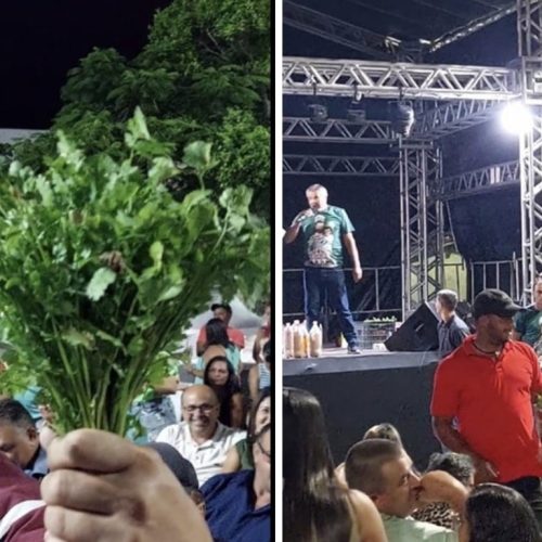 Morador compra ‘mói de coentro’ a R$ 810 em leilão da Festa de São José em Panelas e vídeo viraliza